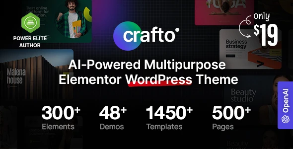 Crafto – AI-Powered Multipurpose WordPress Theme